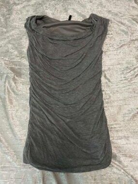 Maurices grey cowl neck blouse top